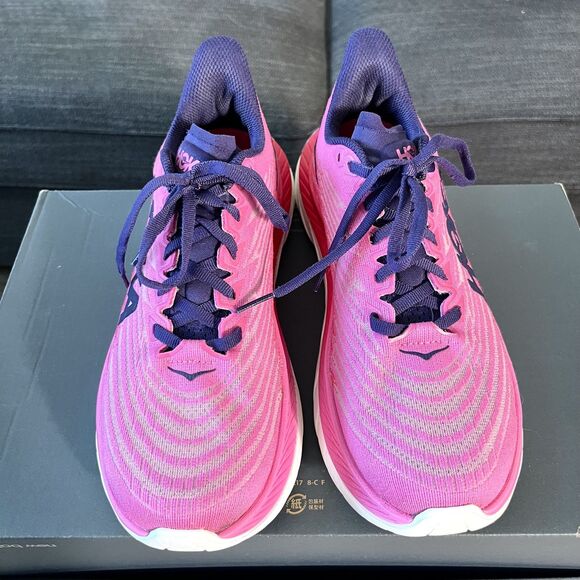 Hoka One One Mach 5 Pink Running Shoes 1127894 RSRW Women's Size 7.5B - Picture 10 of 13